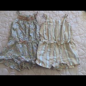 Bundle of toddler girl rompers  4t